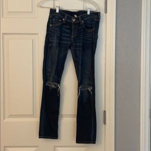 Rag &Bone Distressed Denim Skinny Leg